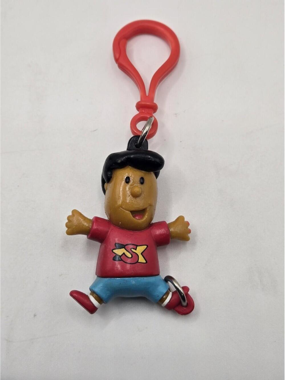 Sonic T Shirt Boy Backpack Keychain Dangler Clip 1999 Sonic Wacky Pak Toy